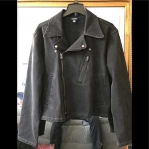 CHAPS WOMEN/NWT/GREY WASH DENIM-JACKET